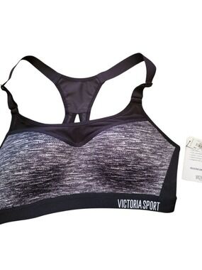 Victoria Secret Victoria Sport Sports Bra Grey Black 32 C